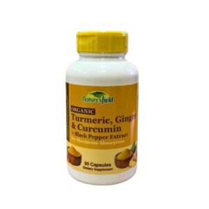 organic turmeric, ginger and curcumin