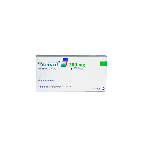 Tarivid-Ofloxacin-200mg-Tabs-10_grande Tarivid® 200mg x10 Tablets (Ofloxacin) – Sonfi Pharmaceuticals