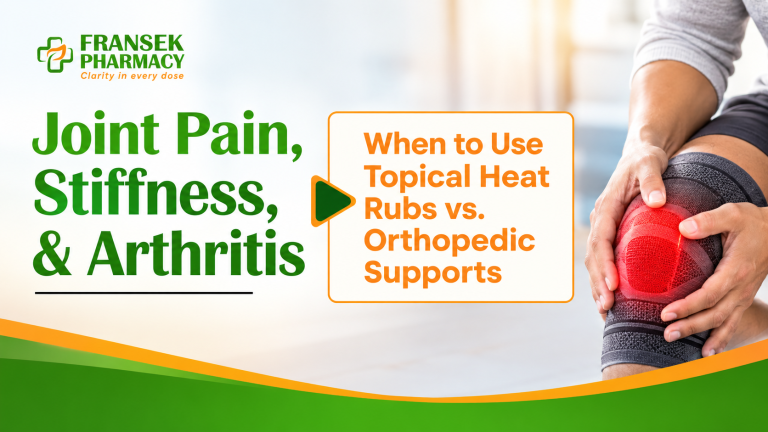 Joint Pain, Stiffness, and Arthritis: When to Use Topical Heat Rubs vs. Orthopedic Supports