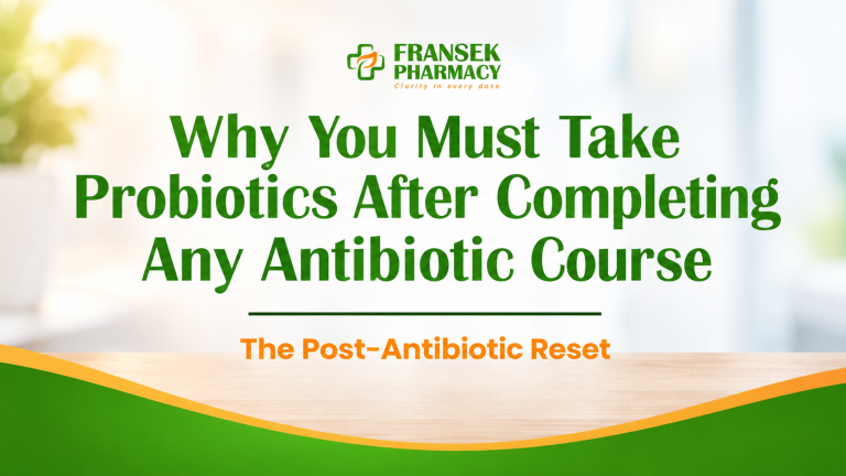 The Post-Antibiotic Reset: Why You Must Take Probiotics After Completing Any Antibiotic Course
